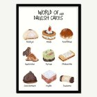 World Of Danish Cakes A4 Juliste