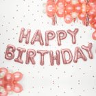 Happy Birthday Folioilmapallot Ruusukulta
