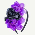 Day of the Dead -hiuspanta, violetti
