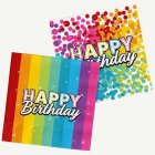 Rainbow Birthday Servetit