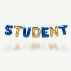 Student Ilmapallonauha Sininen/Kulta
