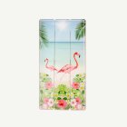 Vaaleanpunainen Flamingo Puuseinäkoriste