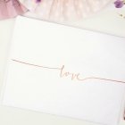 Love Vieraskirja Ruusukulta/Valkoinen