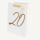 20-vuotislahjakassi Valkoinen/Kulta