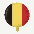 Pyöreä Belgian Lippu Folioilmapallo