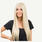 Pitkä Suora Peruukki Blond