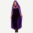 Samettinen Hupullinen Viitta Violetti