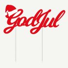 God Jul Kakkukoriste Punainen