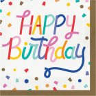 Konfetti Happy Birthday Lautasliinat