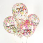 Happy Birthday Konfetti Ilmapallot Monivärinen