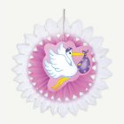 Vaaleanpunainen haikara-viuhkakoriste