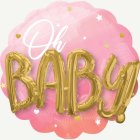 Oh Baby Foliopallo Vaaleanpunainen