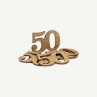 50-vuotis Pöytäkonfetti Kulta