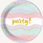 Pastel Party Kertakäyttölautaset