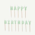 Happy Birthday Kakkukynttilät Vihreä