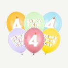 4-Vuotis Syntymäpäivä Lateksipallot