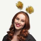 Pompom Hiuspanta Kulta