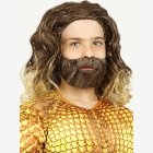 Aquaman® Peruukki & Parta Lapsille