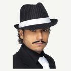 Fedora Gangsterihattu Musta/Valkoinen