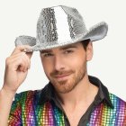 Hopeinen discocowboyhattu