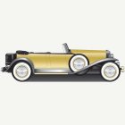 1920-luvun Roadster Gangsteriauto Koriste