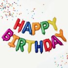 Happy Birthday Folioilmapallot Värikäs
