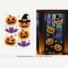 Halloween-kurpitsa-ikkunakoristeet geelistä