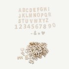 Itsekiinnittyvät Puukirjaimet & Numerot
