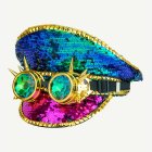Kimalle Steampunk Kapteeninhattu Pinkki/Sininen