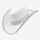 Kimalle Cowboyhattu Valkoinen
