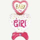 Baby Girl Sydän Foliopallo