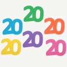 20-vuotissyntymäpäivän Pöytäkoriste Monivärinen