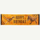 T-Rex Happy Birthday Banderolli