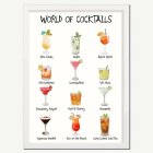 World Of Cocktails A4 Juliste