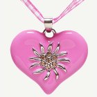 Pinkki Edelweiss Kaulakoru