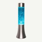 Glitter Laavalamppu Hopea/Sininen