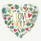 Trooppinen I Love You Foliopallo