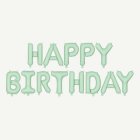 Happy Birthday Foliopallot Pastellinvihreä