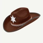 Sheriffi Cowboy Lastenhattu Ruskea