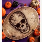 Luuranko Halloween Tarjotin Pyöreä