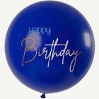 True Blue Happy Birthday jätti-ilmapallo