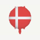 Pyöreä Dannebrog-folioilmapallo