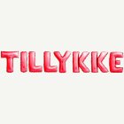Tillykke Folioilmapallot Punainen