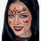 Vampyyri Harlekiini Kasvokoristeet Punainen