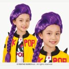 K-Pop lasten lettiperuukki, violetti