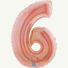 Holografinen numeropallo 6 ruusukulta