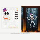 Halloween-luurankoikkunatarrat