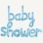 Vaaleansiniset Babyshower-folioilmapallot