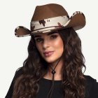 Texas Cowboyhattu Ruskea