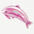 Delfiini Foliopallo Vaaleanpunainen